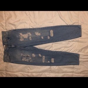 Forever 21 ripped Mom Jeans